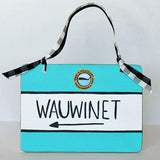 "Wauwinet" Nantucket Street Sign Ornament