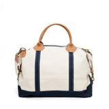 Weekender Duffle with Navy Trim