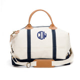 Weekender Duffle with Navy Trim