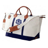 Weekender Duffle with Navy Trim