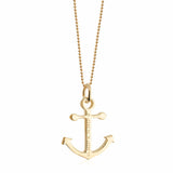Nantucket Anchor Coordinates Charm in Gold Vermeil by Jet Set Candy