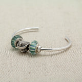 Cuff Bracelet with Nantucket Basket Charm Bead