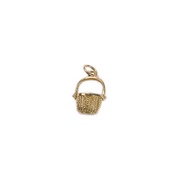 Nantucket Basket Charm in 14kt Gold