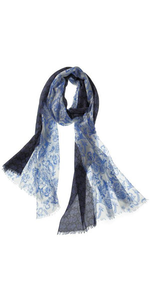 Catena Featherweight Cashmere Scarf in Blue Tanzanite