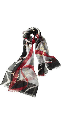 Cavello Featherweight Cashmere Scarf in Crimson