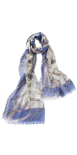 Cavello Featherweight Cashmere Scarf in Periwinkle