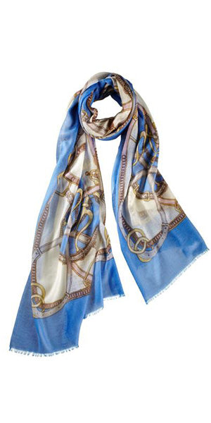 Cinta Featherweight Cashmere Scarf in Lake Blush