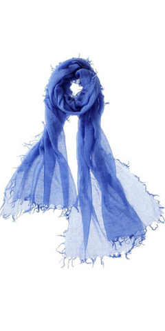 Alta Featherweight Cashmere Scarf in Cornflower