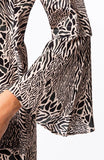 Silk Animal Print Dress