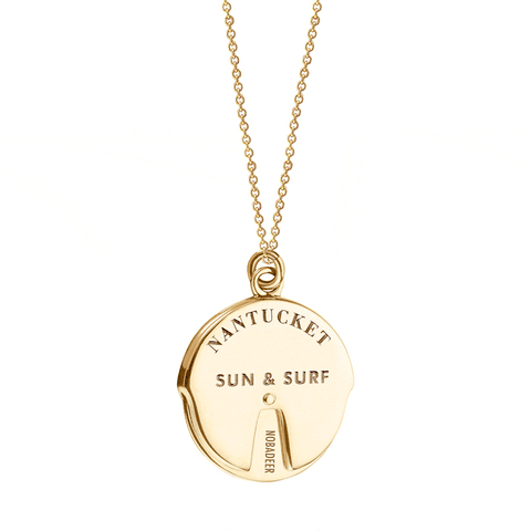 Nantucket Spinner Bracelet Charm in Gold Vermeil