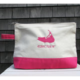 Island Make Up Bag in Hot Pink