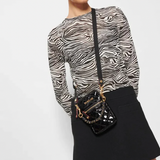 MZ Wallace Micro Crosby in Black Lacquer