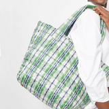 MZ Wallace Medium Metro Deluxe Tote in Summer Plaid