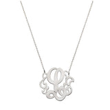 Open Scroll Initial Monogram Necklace by Jane Basch