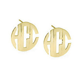 Block Monogram Post Earrings by Jane Basch