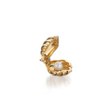 Clam Shell Charm in Gold Vermeil by Jet Set Candy