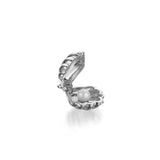 Clam Shell Bracelet Charm in Sterling Silver