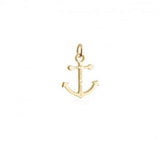 Nantucket Anchor Coordinates Charm in Gold Vermeil by Jet Set Candy