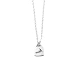 Lock Charm Necklace in Silver by Skar Jewelry