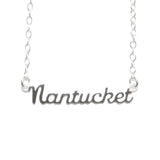 Nantucket Script Necklace