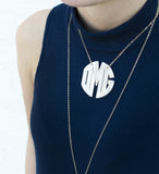 Acrylic Block Monogram Necklace by Moon and Lola