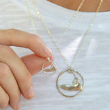 Medium Ring Around Nantucket Necklace in Sterling Silver by Skar Jewelry