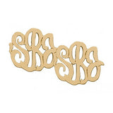 Swirly Script Monogram Post Earrings by Jane Basch