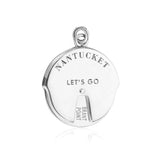 Nantucket Spinner Bracelet Charm in Sterling Silver