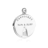 Nantucket Spinner Bracelet Charm in Sterling Silver