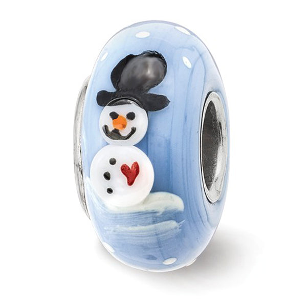 Snowman Glass Bead