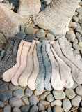 Barefoot Dreams Heathered Socks in Rose