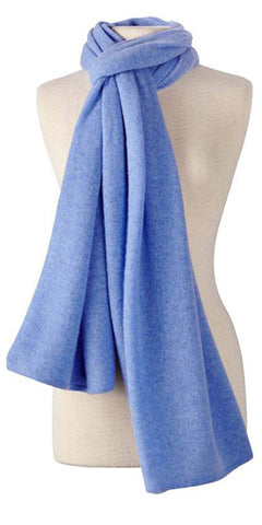 Cashmere Travel Wrap in Wave Blue